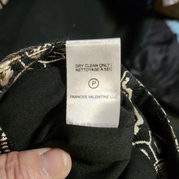 NWOT RARE FRANCES VALENTINE LUCY PANT GOLD METALLIC SZ 8 - Picture 7 of 7